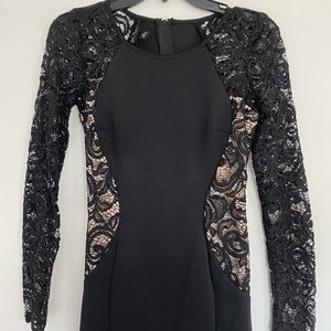 Short black formal dress